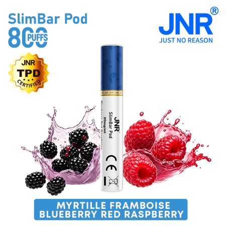 Cartouche Blueberry Red Raspberry / 3pcs 2400 PUFFS - SLIMBAR JNR