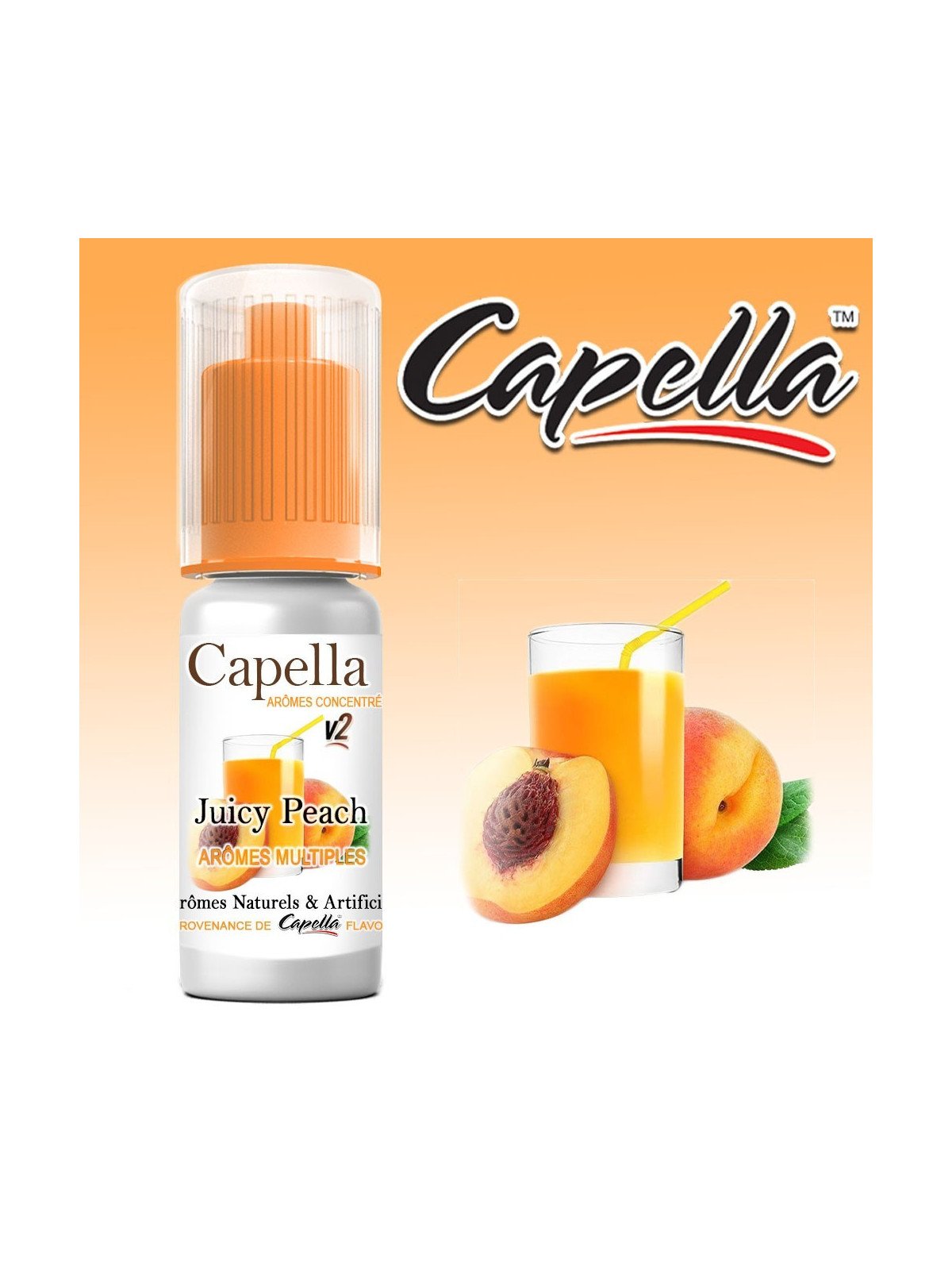 CONCENTRÉ JUICY PEACH - CAPELLA-DIY - Do It Yourself-alavape.com