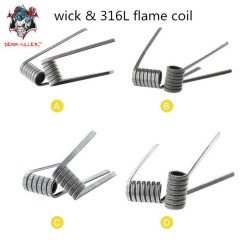 WICK AND FLAME COIL 316L - DEMON KILLER-Ecigarettes-alavape.com