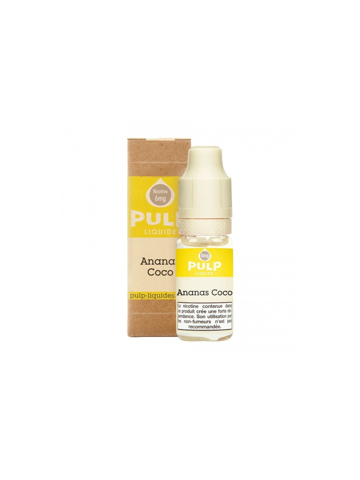 E LIQUIDE ANANAS COCO 10ML - PULP--alavape.com