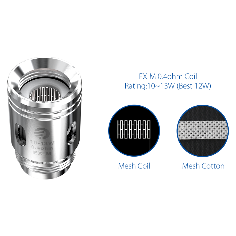 RÉSISTANCES EX-M EXCEED / 5PCS - JOYETECH-Ecigarettes-alavape.com